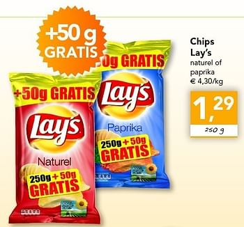Promotions Chips - Lay's - Valide de 26/05/2011 à 04/06/2011 chez Supra