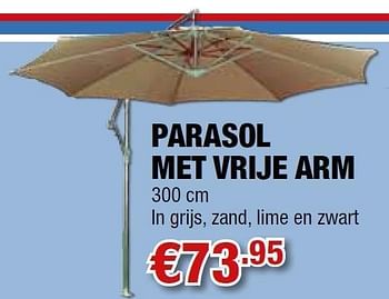 Promoties Parasol met vrije arm - Huismerk - Cevo - Geldig van 01/06/2011 tot 15/06/2011 bij Cevo Market