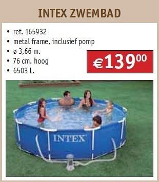 Promoties Zwembad - Intex - Geldig van 01/06/2011 tot 30/06/2011 bij Bouwcenter Frans Vlaeminck