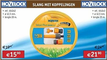 Promoties Slang met koppelingen - Hozelock - Geldig van 01/06/2011 tot 30/06/2011 bij Bouwcenter Frans Vlaeminck