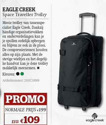 Promotions Space traveller trolley - Eagle Creek - Valide de 08/06/2011 à 03/07/2011 chez A.S.Adventure