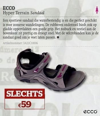 Promoties Hyper terrain sandaal - Ecco - Geldig van 08/06/2011 tot 03/07/2011 bij A.S.Adventure