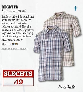 Promoties Sunchaser hemd - Regatta - Geldig van 08/06/2011 tot 03/07/2011 bij A.S.Adventure