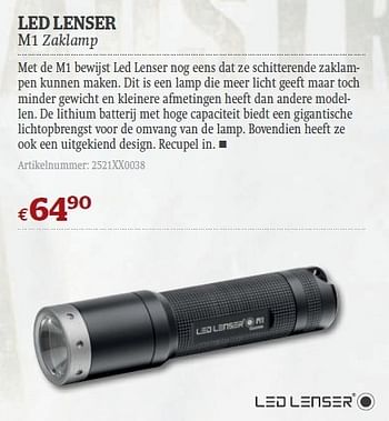 Promoties M1 zaklamp - LED Lenser - Geldig van 08/06/2011 tot 03/07/2011 bij A.S.Adventure