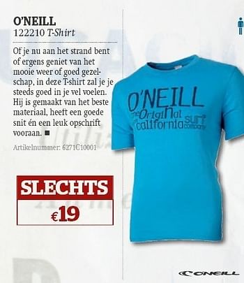 Promoties T-shirt - O'Neil - Geldig van 08/06/2011 tot 03/07/2011 bij A.S.Adventure