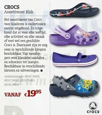 Promoties Assortiment kids - Crocs - Geldig van 08/06/2011 tot 03/07/2011 bij A.S.Adventure