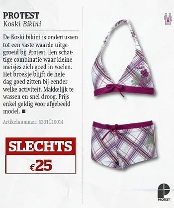 Promoties Koski bikini - PROTEST - Geldig van 08/06/2011 tot 03/07/2011 bij A.S.Adventure