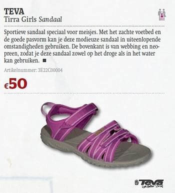 Promoties Tirra girls sandaal - Teva - Geldig van 08/06/2011 tot 03/07/2011 bij A.S.Adventure