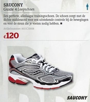 Promoties Guide 4 loopschoen - Saucony - Geldig van 08/06/2011 tot 03/07/2011 bij A.S.Adventure