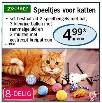 Promotions Speeltjes voor katten - Zoofari - Valide de 09/06/2011 à 11/06/2011 chez Lidl