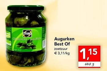 Promoties Augurken - Best of - Geldig van 09/06/2011 tot 18/06/2011 bij Supra