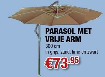 Promoties Parasol met vrije arm - Huismerk - Cevo - Geldig van 15/06/2011 tot 30/06/2011 bij Cevo Market
