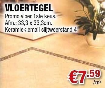 Promoties Vloertegel - Huismerk - Cevo - Geldig van 15/06/2011 tot 30/06/2011 bij Cevo Market