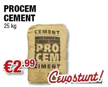Promoties Procem cement - Huismerk - Cevo - Geldig van 15/06/2011 tot 30/06/2011 bij Cevo Market