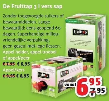 Promoties De fruittap 3 l vers sap - Huismerk - Aveve - Geldig van 22/06/2011 tot 02/07/2011 bij Aveve