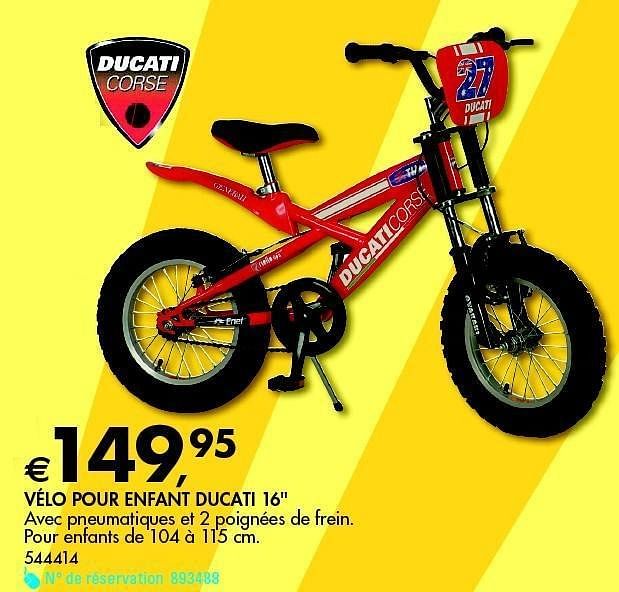 Produit maison Dreamland V lo pour enfant ducati En promotion