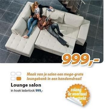 Promoties Lounge salon - Huismerk - Meubelen Jonckheere - Geldig van 01/07/2011 tot 31/07/2011 bij Meubelen Jonckheere