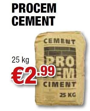 Promotions Cement - PROCEM - Valide de 01/07/2011 à 31/07/2011 chez Cevo Market
