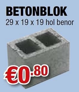 Promoties Betonblok - Huismerk - Cevo - Geldig van 01/07/2011 tot 31/07/2011 bij Cevo Market
