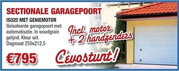 Promoties Sectionale garagepoort - Huismerk - Cevo - Geldig van 01/07/2011 tot 31/07/2011 bij Cevo Market