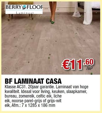 Promoties Bf laminaat casa - Berry Floor - Geldig van 01/07/2011 tot 31/07/2011 bij Cevo Market