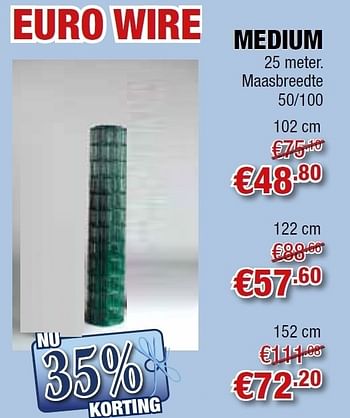 Promoties Euro wire medium - Huismerk - Cevo - Geldig van 01/07/2011 tot 31/07/2011 bij Cevo Market
