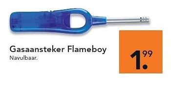 Promoties Gasaansteker flameboy - Huismerk - Blokker - Geldig van 01/07/2011 tot 31/07/2011 bij Blokker