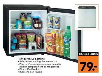 Promotions Réfrigérateur softline - Produit maison - Blokker - Valide de 01/07/2011 à 31/07/2011 chez Blokker