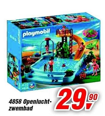 BES Rechtsaf Maak avondeten Playmobil 4858 openluchtzwembad - Promotie bij Makro