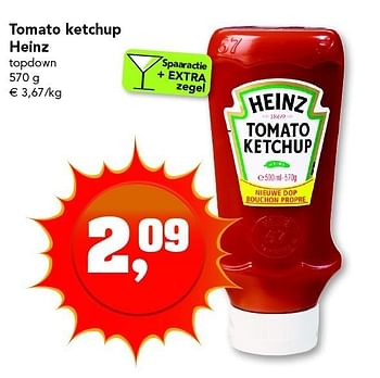 Promotions Tomato ketchup Heinz - Heinz - Valide de 07/07/2011 à 16/07/2011 chez Supra
