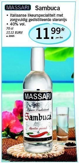 Massari Massari Sambuca - Promotie bij Lidl