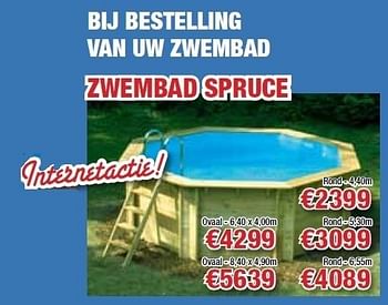 Promoties Zwembad spruce - Huismerk - Cevo - Geldig van 14/07/2011 tot 19/07/2011 bij Cevo Market