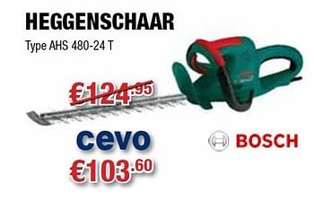 Promoties Heggenschaar ahs 480-24 t - Bosch - Geldig van 14/07/2011 tot 19/07/2011 bij Cevo Market