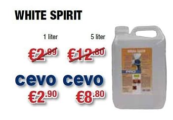 Promotions White spirit - Produit maison - Cevo - Valide de 14/07/2011 à 19/07/2011 chez Cevo Market