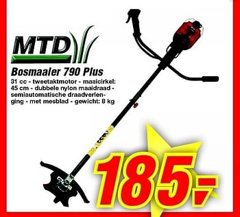 Vertrouwen op Behoort Grand MTD Bosmaaier 790 plus - Promotie bij Makro