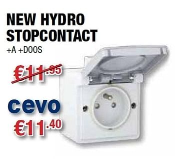 Promoties New hydro stopcontact - Huismerk - Cevo - Geldig van 20/07/2011 tot 31/07/2011 bij Cevo Market