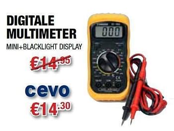 Promoties Digitale multimeter - Huismerk - Cevo - Geldig van 20/07/2011 tot 31/07/2011 bij Cevo Market