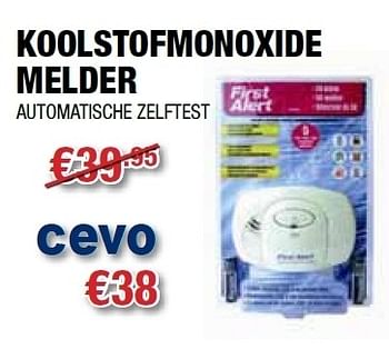 Promoties Koolstofmonoxide melder - Huismerk - Cevo - Geldig van 20/07/2011 tot 31/07/2011 bij Cevo Market