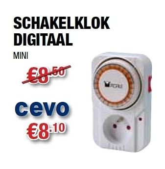 Promoties Schakelklok digitaal - Huismerk - Cevo - Geldig van 20/07/2011 tot 31/07/2011 bij Cevo Market
