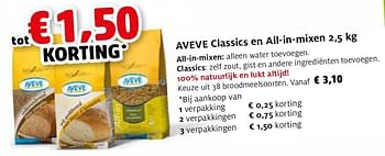 Promoties Aveve classics en all-in-mixen - Huismerk - Aveve - Geldig van 27/07/2011 tot 06/08/2011 bij Aveve