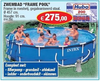geestelijke haak Opknappen Intex Zwembad frame pool - Promotie bij Hubo