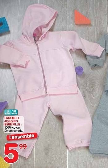 Produit Maison Trafic Ensemble Jogging Bebe Fille En Promotion Chez Trafic