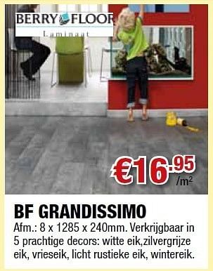 Promoties Bf grandissimo - Berry Floor - Geldig van 01/08/2011 tot 17/08/2011 bij Cevo Market