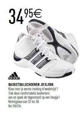 Promoties Basketbal schoenen jr xlr8k - Adidas - Geldig van 10/08/2011 tot 09/09/2011 bij Decathlon