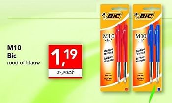 Promoties M10 bic - BIC - Geldig van 18/08/2011 tot 27/08/2011 bij Supra