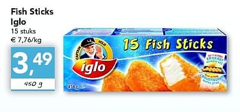Promoties Fish sticks iglo - Iglo - Geldig van 18/08/2011 tot 27/08/2011 bij Supra