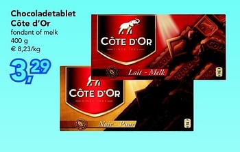 Promoties Chocoladetablet côte d’or - Cote D'Or - Geldig van 18/08/2011 tot 27/08/2011 bij Supra
