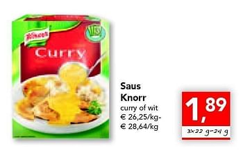 Promoties Saus knorr - Knorr - Geldig van 18/08/2011 tot 27/08/2011 bij Supra