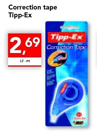 Promoties Correction tape tipp-ex - Tipp-Ex - Geldig van 18/08/2011 tot 27/08/2011 bij Supra