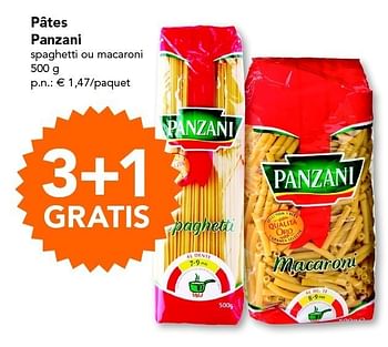 Promotions Pâtes panzani - Panzani - Valide de 18/08/2011 à 27/08/2011 chez Supra